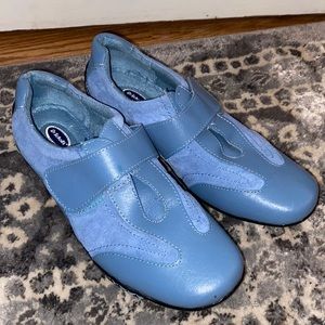 Dr. Scholl's Shoes | Dr. Scholls Slip on Sneakers Loafers with Velcro Strap No Laces | Color: Blue | Size: 6 | Kaylynn88's Closet